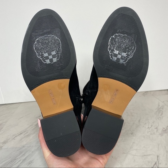 New! Vince Camuto Kreesell Black Suede Tall Boot 5 - Picture 13 of 14